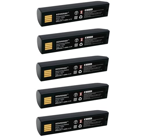 (5Pack) Replacement Battery for Honeywell 100000495 3820 3820i 4820 4820i 5620 1202g 4620 Xenon 3820 Xenon 3820i Xenon 4820 Xenon 4820i S-L-0526-E 013283 HO48L1-G 50121527-002 2000mAh