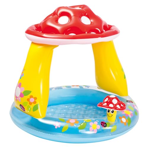 Intex 57114NP - Aufblasbarer Baby-Pool Pilz, Vinyl, Mehrfarbig...