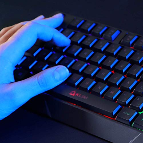 Klim Chroma Gaming Keyboard Wired Usb + 2 Ms Response Time + Backlit Keyboard For Pc & Mac (Renewed) #TOP2