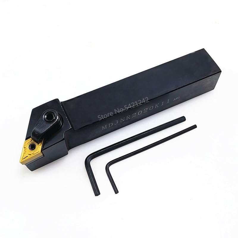 1pc MDJNR1616H11 MDJNR2020K11 MDJNR2525M11 External Turning Tool Holder MDJNR MDJNL Lathe Cutting Tools for DNMG Carbide Inserts(MDJNL2020K11)