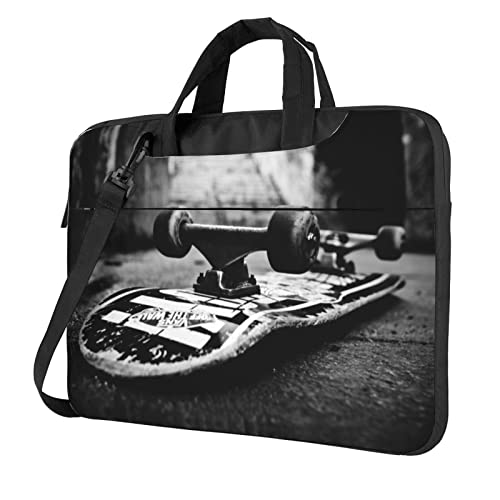 Sacoche ordinateur 13/14 pouces motif skate et vue sous-marine