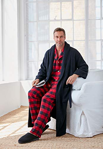 KingSize Men's Big & Tall Plaid Flannel Pajama Set3