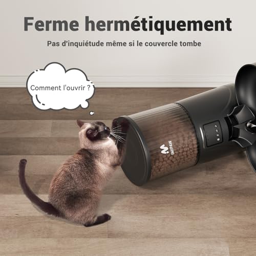 Distributeur croquettes chat automatique connecté application mobile