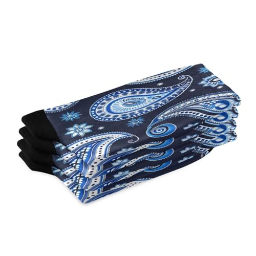 Colorful Paisley Women's Men's Crew Socks, Soft Breathable Athletic Socks for Running Cycling Sports, 1 Pairs2