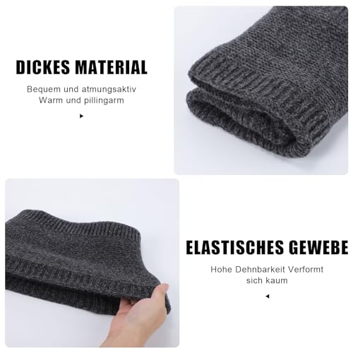 Fjquamitix Winter Mütze Damen mit Schal Set, Strickmütze für Damen mit Visier und Weichem Innenfutter, Warme Herbst Mütze und Schal Kombinationsset