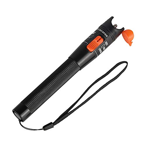 Visual Fault Locator,ON THE WAY 10mW 10KM Red Light Fiber Optic Cable Tester Meter with 2.5 mm Universal Connector FC Male to LC Female Adapter for CATV Telecommunications Engineering Maintenance