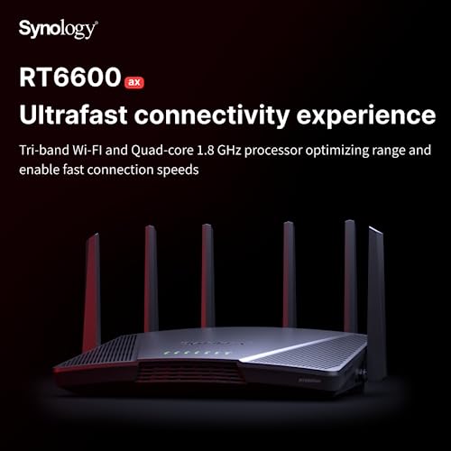 Synology RT6600ax Tri-Band Wi‑Fi 6 Router