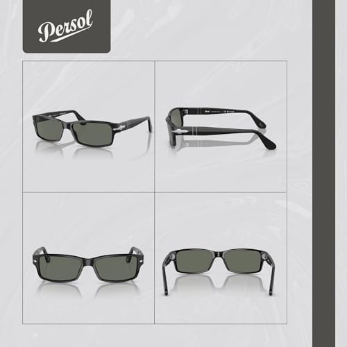 Persol PO2747S Rectangle Sunglasses for Men +BUNDLE with ACCESSORY EYEWEAR KIT3