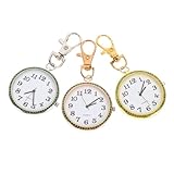 VALICLUD 3 Piezas Reloj de Bolsillo de Diamantes Reloj de Bolsillo de Enfermera Relojes para niños Reloj Digital Relojes niño Relojes Infantiles Reloj de aleación de Zinc Reloj de Enfermera