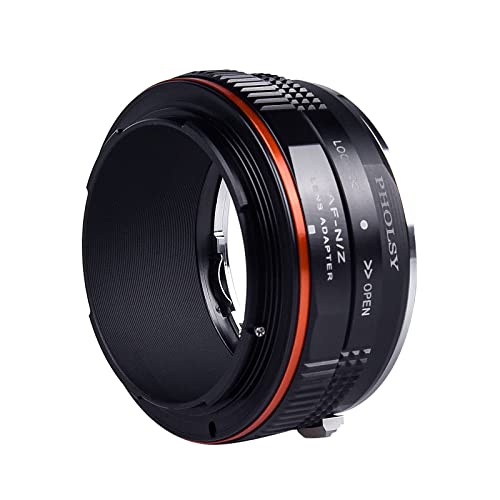 Image of PHOLSY Lens Mount Adapter with Aperture Control Ring Compatible with Sony A Minolta AF Lens to Nikon Z Mount Camera Compatible with Nikon Z fc, Z30, Z9, Z8, Z6, Z7, Z5, Z50