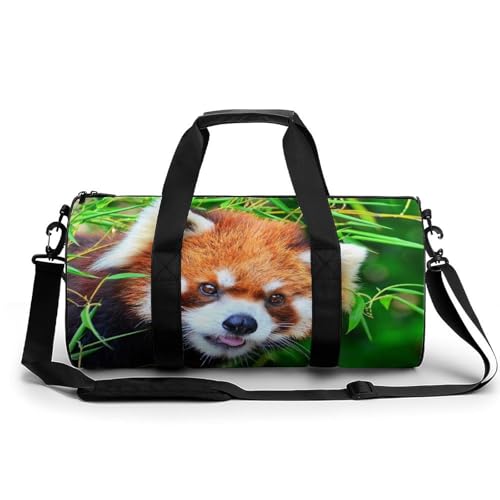 Sac de sport gym Panda Roux pour voyage et week-end au camping bagage cabine 45x23x23cm