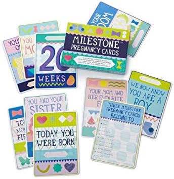 Milestone cards-cartes Memories First Moments of Pregnant woman Pregnancy Cards