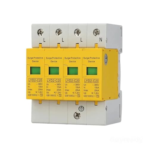 Parasurtenseur domestique 4P 385V 40KA pour protection contre la foudre AC