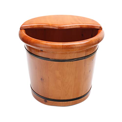 Spa de pies de madera Katzowen bañera de pies 36 cm