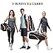 Ytonet Tennis Bag 6 Rackets, Large Tennis Racket Bag for Men Women with Insulated Pocket Shoe Compartment Water Resistant 3-Ways Carry Padded Badminton Cover for Pro/Team/Familiy Training, Black