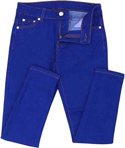 Image of ToBeInStyle Girl's Denim Easy Styling Classic Timeless Everyday Jeans Zip-Up Closure