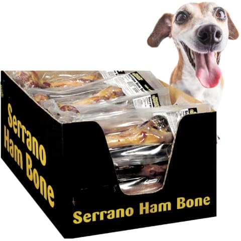 18X British Large Fresh Serrano Ham Bone treat for dogs 100% Natural Snack Chew treats Pure Serrano bone for dogs Leg Bulk Cover