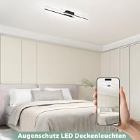 Glitzerlife LED Deckenlampe Schwarz Flurlampe Deckenleuchte Küche 6500K – Ansicht 5