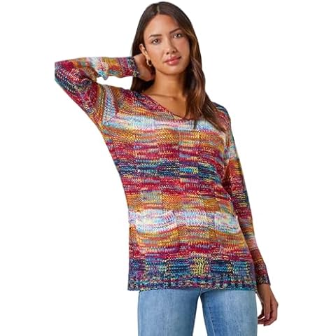 Roman Mixed Yarn Pocket Jumper for Women Cover