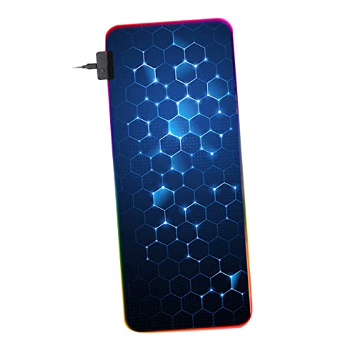 Tapis de souris RVB rétroéclairé avec modes d'éclairage multiples pour joueur