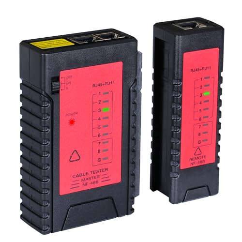 Tester Per Cavi Di Rete RJ45/RJ11 - Verifica Connessioni LAN In Modo Facile E Veloce!