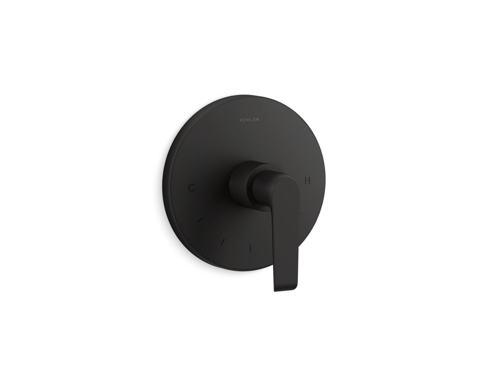 Garniture de valve KOHLER Avid noir mat au contrôle précis du débit