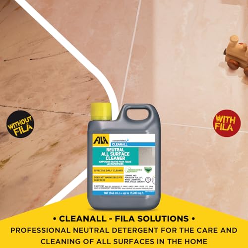 FILA Surface Care Solutions, CLEANER PRO, Neutral All Purpose Cleaner, Highly Concentrated - Up to 40 Washes, 1 QT