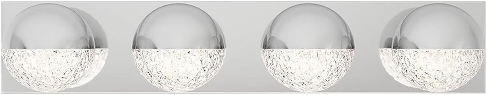 ARTIKA Carat 15W Integrated LED Modern Vanity Light Fixture, Chrome Finish Ideal for Bathroom Lighting, 1500 Lumens 1500 Kelvin Made of Steel, No Bulb Required