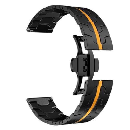Bracelet de montre en métal d'acier inoxydable élégant