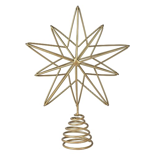 Ginger Ray Gold 3D Wire Star Decoration Christmas Tree Topper Decorative Accessory, 18cm - Image 3