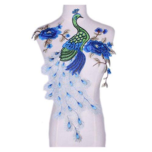 WEIYUE 1 pièce de tissu en dentelle bleue brodée pour col et col (Couleur : 14) Cover