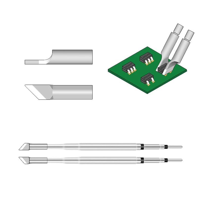 HT140 Hot Tweezers Cartridge Tips Desoldering Tips (HT140-4.0KS TIP (2pc))