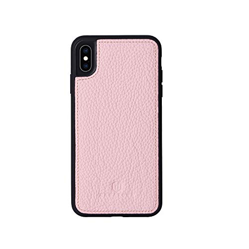 iPhone XS/iPhone X 本革ケース シュリンクカーフレザー 耐衝撃 ハンドメイド ギフト おしゃれ シンプル 大人可愛い メンズ レディース スマホケース 桃色 桜 サクラ ベビーピンク ピンク SPG-XS-Pink