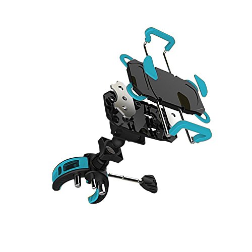 Ihens5 Bike Mount, Bike Phone Mount Motorcycle Baby Carriage Bicycle Cell Phone Holder Cradle With Rubber Strap 360 Degree Rotate For Iphone X,8,7 6S Plus 5S 5Se,Galaxy (Blue) #TOP3