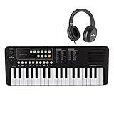 Includes headphones The ultimate compact keyboard Offers 37 mini keys, 100 sounds, 100 rhythms and 30 songs Practice in silence, or perform out loud with the 1 x 1W speaker and headphone input Easy to store and travel with thanks to lightweight compa...