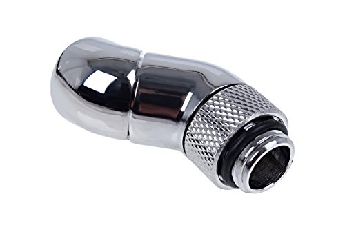 AlphaCool Connexions Eiszapfen Angled Adaptateur Double-45°, chrome