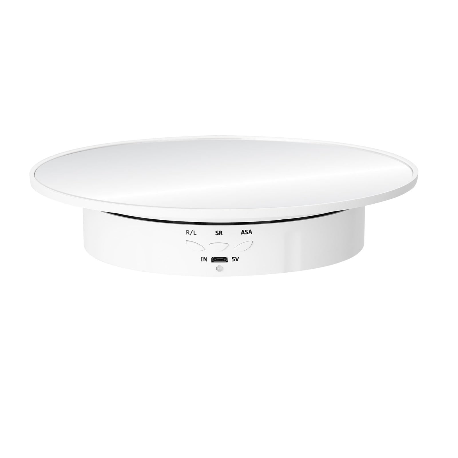 Expositor giratorio de 360 grados con espejo blanco de 20cm para videos perfectos