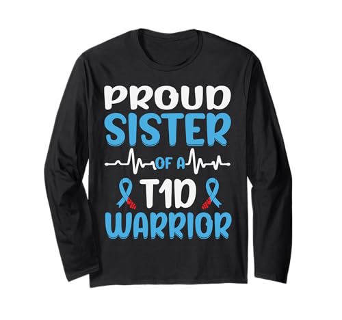 Proud Sister Of A T1D Warrior Maglia a Manica
