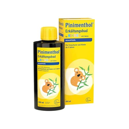 Pinimenthol Erkältungsbad Kinder | 190 ml | Badezusatz für Kinder mit Eucalyptusöl - lindert...