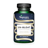 Vegavero Un-Bloat | Complejo de Enzimas Digestivas para Gases e Hinchazón Adultos | 120 Cápsulas | con Bromelina, Papaína, Lactasa, Alfa-d-galactosidasa | Vegano y Sin Aditivos