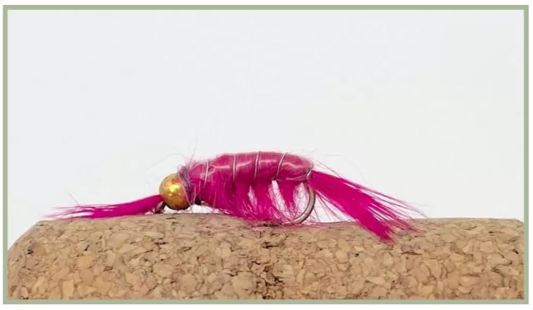 Shrimp Trout Flies, Barbless freshwater shrimp, Pink Scud, Salmon or trout, Choice of size and quantity (3, 12)