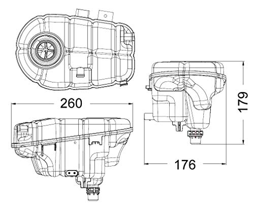 MAHLE Behr CRT 60 000S Engine Coolant Reservoir