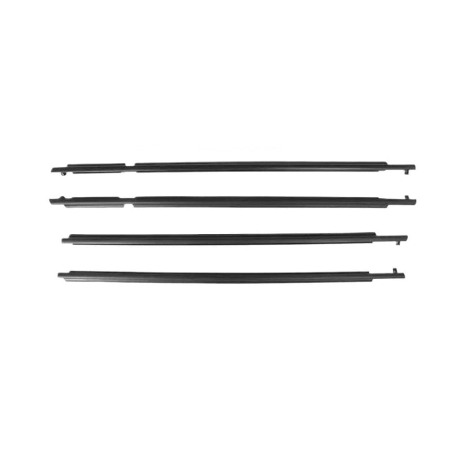 for Nissan for X-Trail T31 2008-2013 80821-1DA0A Glass Window Weather Strips 4 Pcs Outside Windows Rubber Seal Car Window Seals