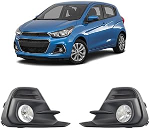 CONCEPT AUTOMOTIVE LIGHTS Fog Lights for 2016-2018 Chevrolet Spark Fog Lights Lamps L/R Side (With Halogen Bulbs)