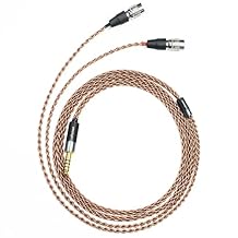 6N Single Crystal Copper Upgrade Headphone Cable 3.5mm/4.4mm/4Pin XLR Headphone Upgrade Cable for MrSpeakers/Dan Clark Audio Aeon 2 Ether 2 Ether C Flow Stealth 4Pin XLR Plug