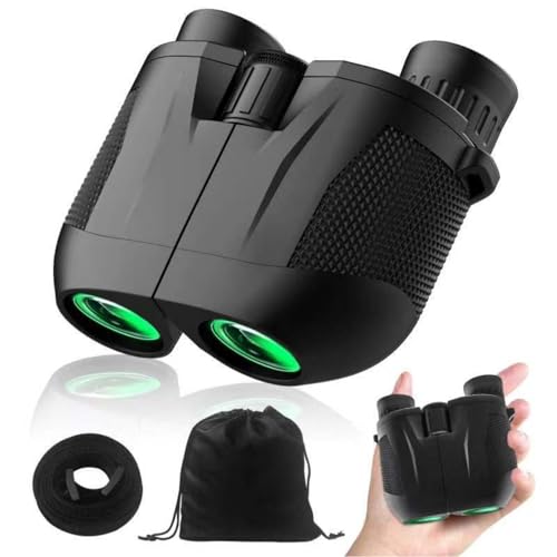 Kenpiko Binoculars for Adults and Kids,10x25 Compact Binoculars, High Powered Travel Waterproof for Bird Watching, Hiking, Cruise and Hunting, Gifts for Adults Teens Friends
