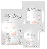 6 teiliges Set mit Einlagen für Mutterpass, U-Heft und Impfpass inklusive passender...