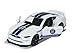 Majorette 212084009Q15 Racing Ford Mustang GT, auto giocattolo a ruota libera, parti da aprire, 7,5 cm, bianco/blu, per bambini dai 3 anni in su