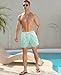 Gleeease Swimming Trunks Mens 5 Inch Inseam Compression Liner Men Bathing Suit Lined Board Shorts Stretch 2in1 Suits