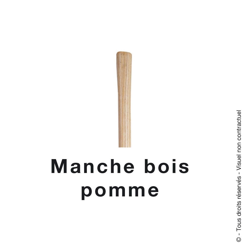 Croc à fumier 4 dents avec manche bois 1,3 m, longueur des dents 20 cm